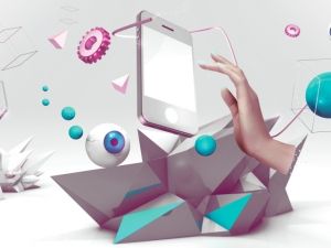 Funny wallpapers   Abstraction with the phone 041785 29