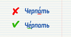 Правильное ударение в словах